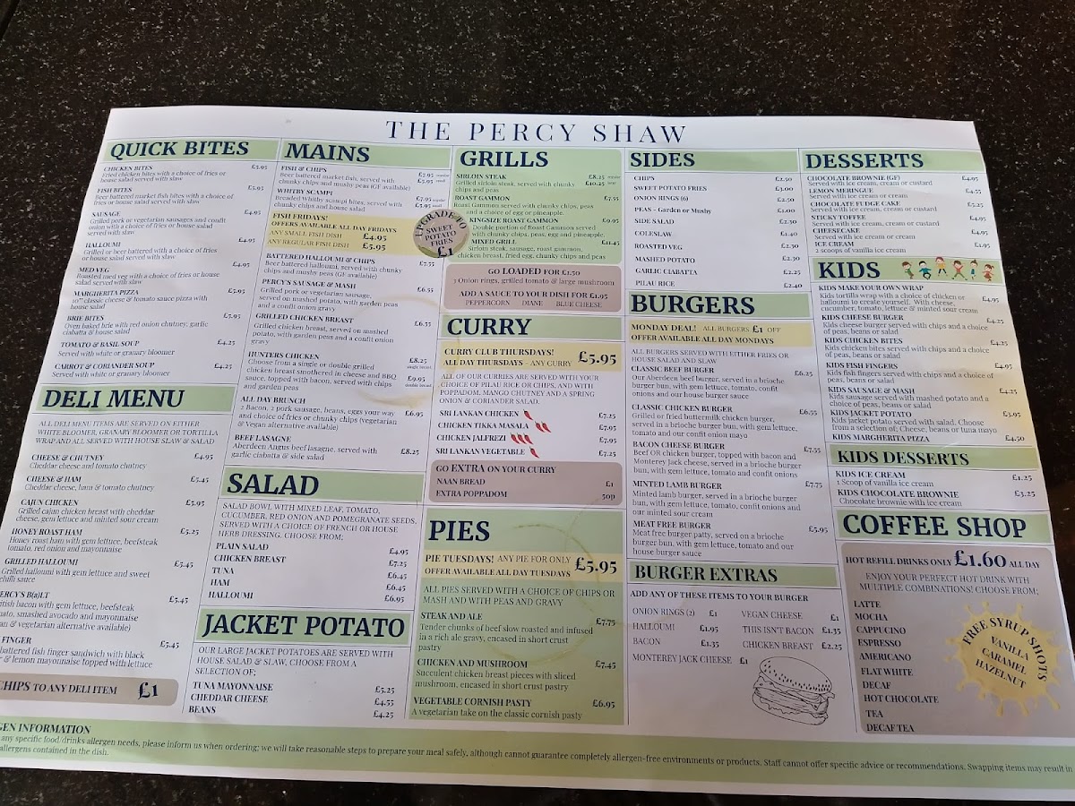 The Percy Shaw Menu - Image 6